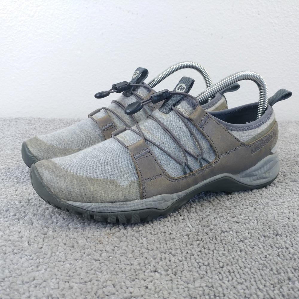 Merrell Siren Guided Moc Jersey Q2 Womens Size 8 Gray Hiking Shoes J95154